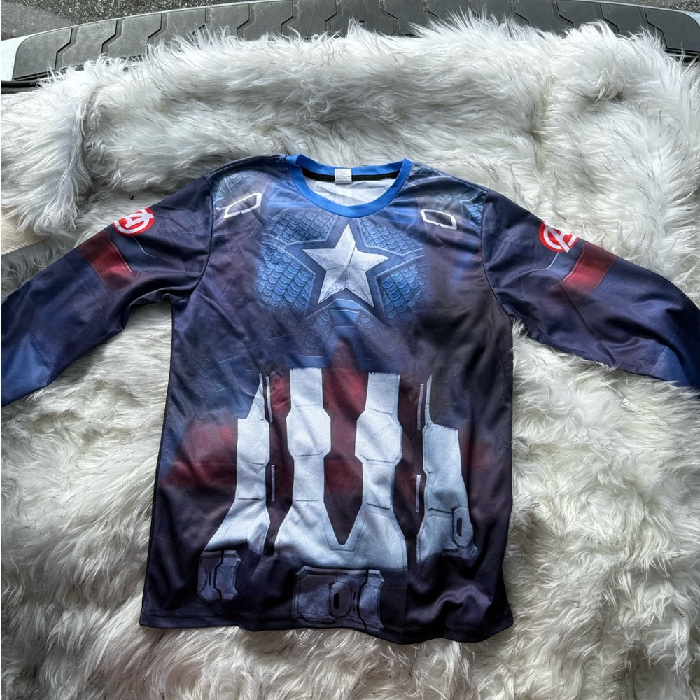 Captain America Long Sleeve Shirt